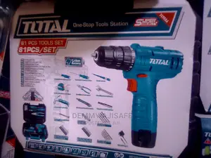 Total 12v Cordless Drill With Tools (81pcs)