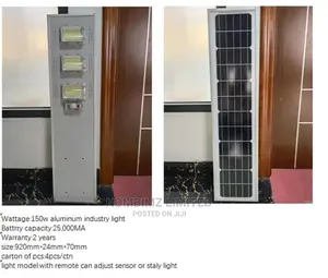 Nombimz 150w Aluminum Industrial Solar Street Light