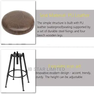 Adjustable Counter Backrest Seat Free Delivery Chair