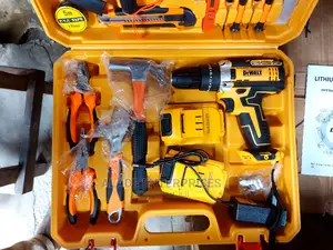 Dewalt Drill With 2 Batteries and Tools