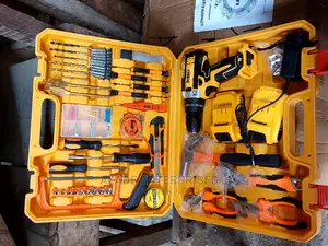 Dewalt Drill With 2 Batteries and Tools