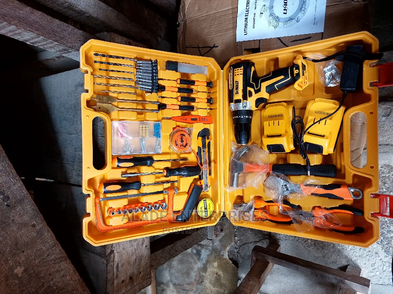 Tools Box With Cordless Drill Machine-36v - 10mm