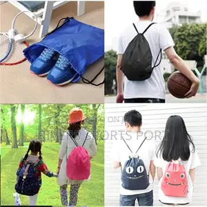 Portable Foldable Sports/Gym/Boot Bag Backpack Drawstring