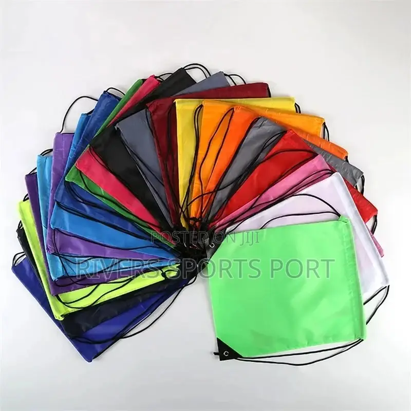 Portable Foldable Sports/Gym/Boot Bag Backpack Drawstring