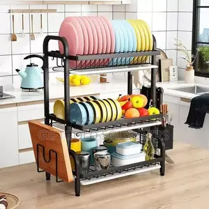 3 Tier Standing Dish Drainer