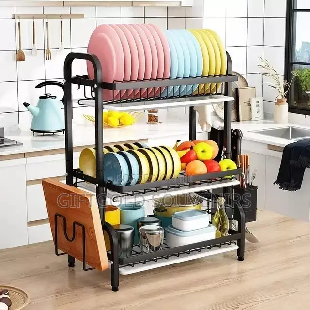 3 Tier Standing Dish Drainer