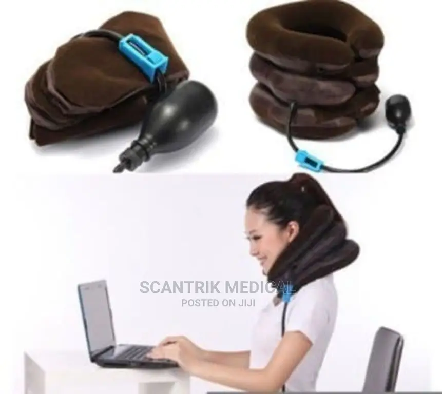 Inflatable Adjustable Neck Stretcher and Cervical Traction