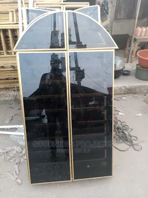 Gold Aluminium Frameless Window