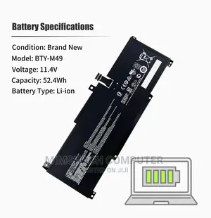 Msi Ms-14c1 Ms-14d1 Prestige 14 A10sc-009 A10rb-015c Battery