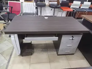1.4mt Office Desk With Drawers And Ups Stand