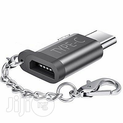USA JS USB Type C Adapter Aluminum USB C To Micro USB With Keychain