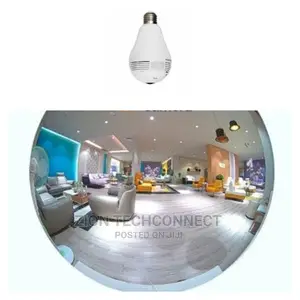 Bulb Spy Camera With 360° Panoramic View, Wifi