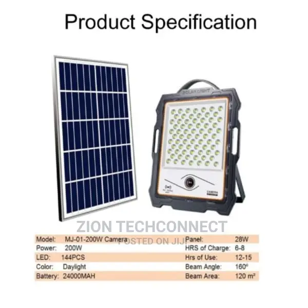 Cctv Camera Solar Flood Light - 200W