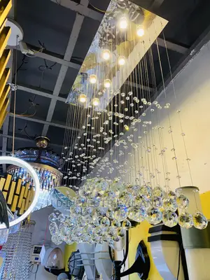 Magnificent Modem Led Crystal Chandelier Light 3color Dubai