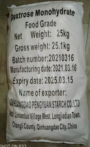 Dextrose Monohydrate (Glucose Powder) 25kg Bag