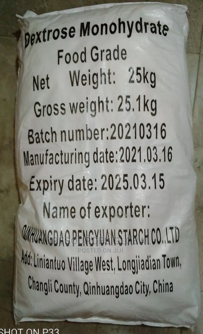 Dextrose Monohydrate (Glucose Powder) 25kg Bag