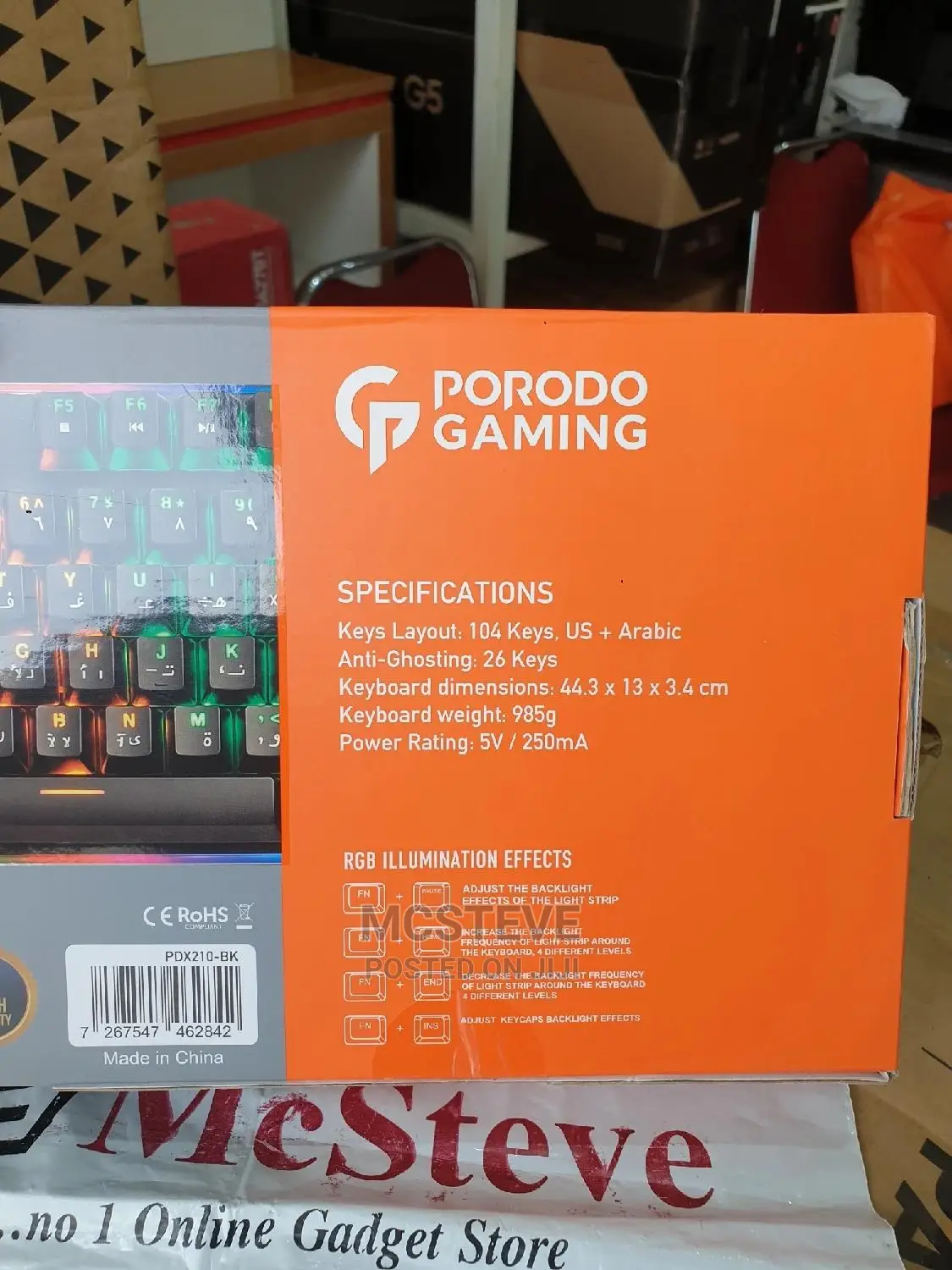 Porodo Pdx210mechanical Gaming Keyboard