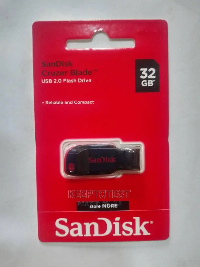 32gb Sandisk Cruzer Blade Usb 2.0 Flash Drive