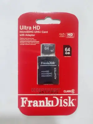 Frankdisk 64gb Memory Card Microsdhc Ultra Hd With Adapter