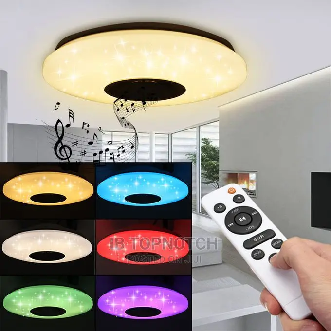 LED RGB 60W Ceiling Light Bluetooth Music Speaker