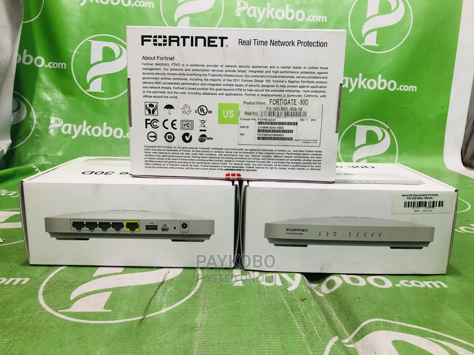 Fortinet Fortigate-30d Security Appliance Firewall