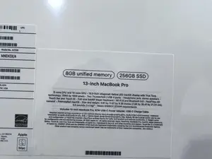 New Laptop Apple MacBook Pro 2022 M2 8GB Apple M2 SSD 256GB