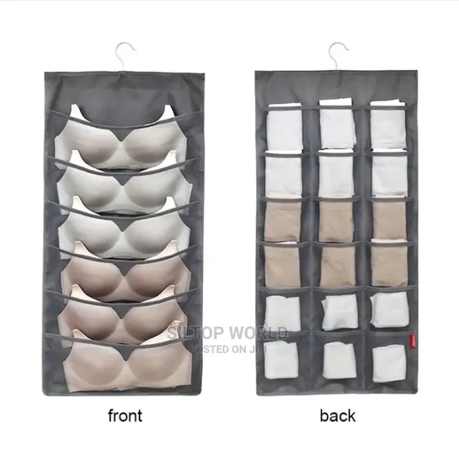 Double Sided Hanging Underwear Storage Bag
