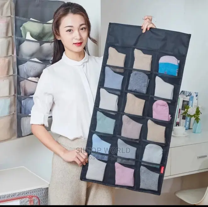 Double Sided Hanging Underwear Storage Bag