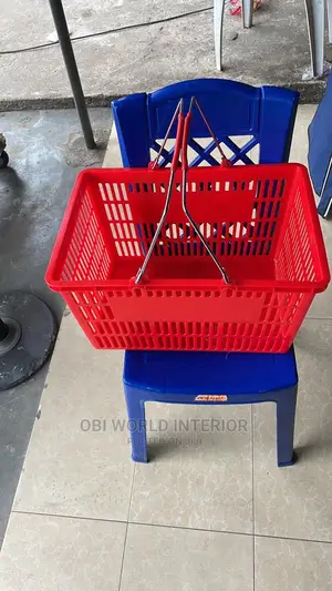 Plastic Hand Shopping Basket