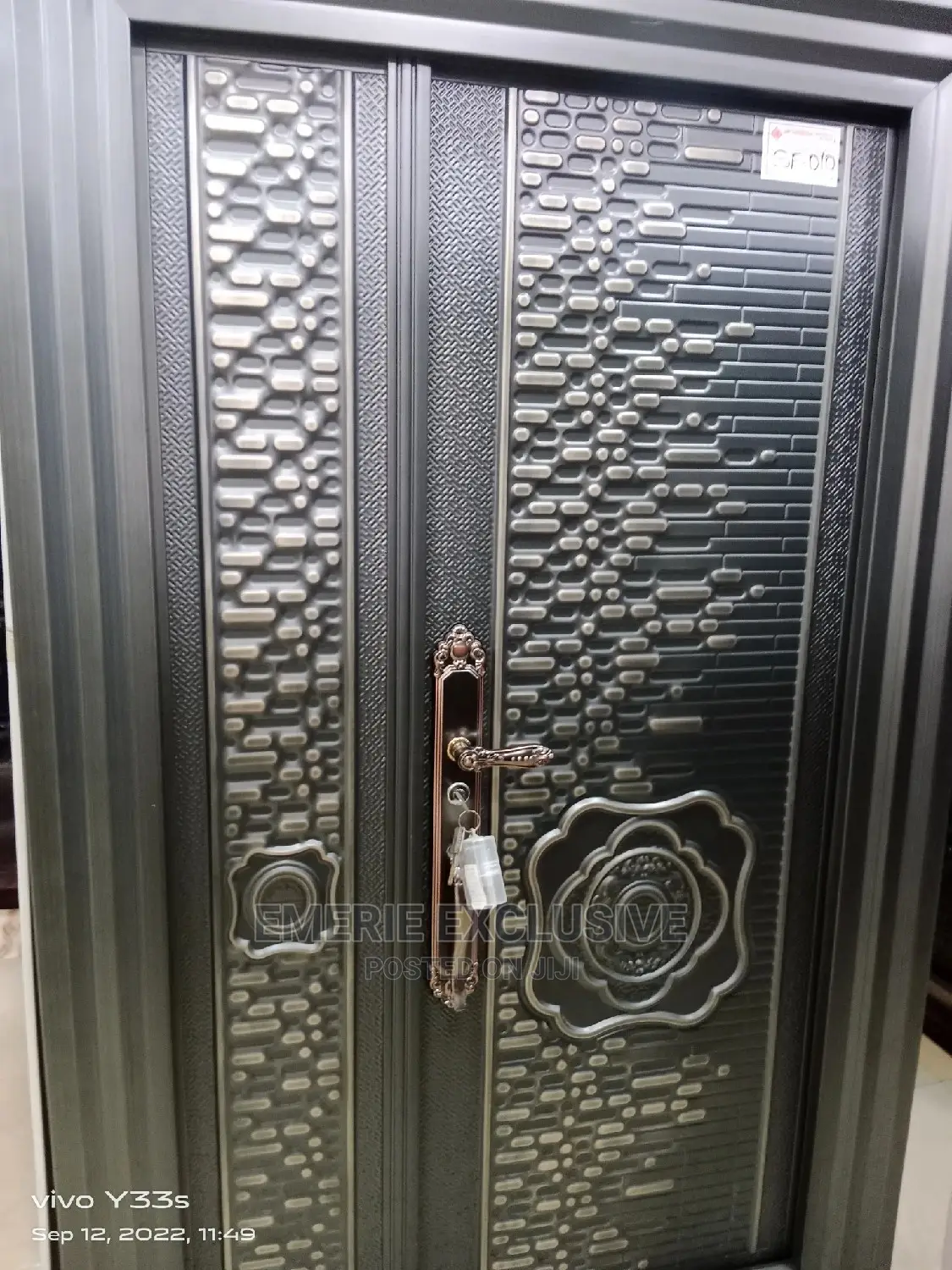 4ft:9 Inches Frame Semi Cast Copper Entrance Security Doors