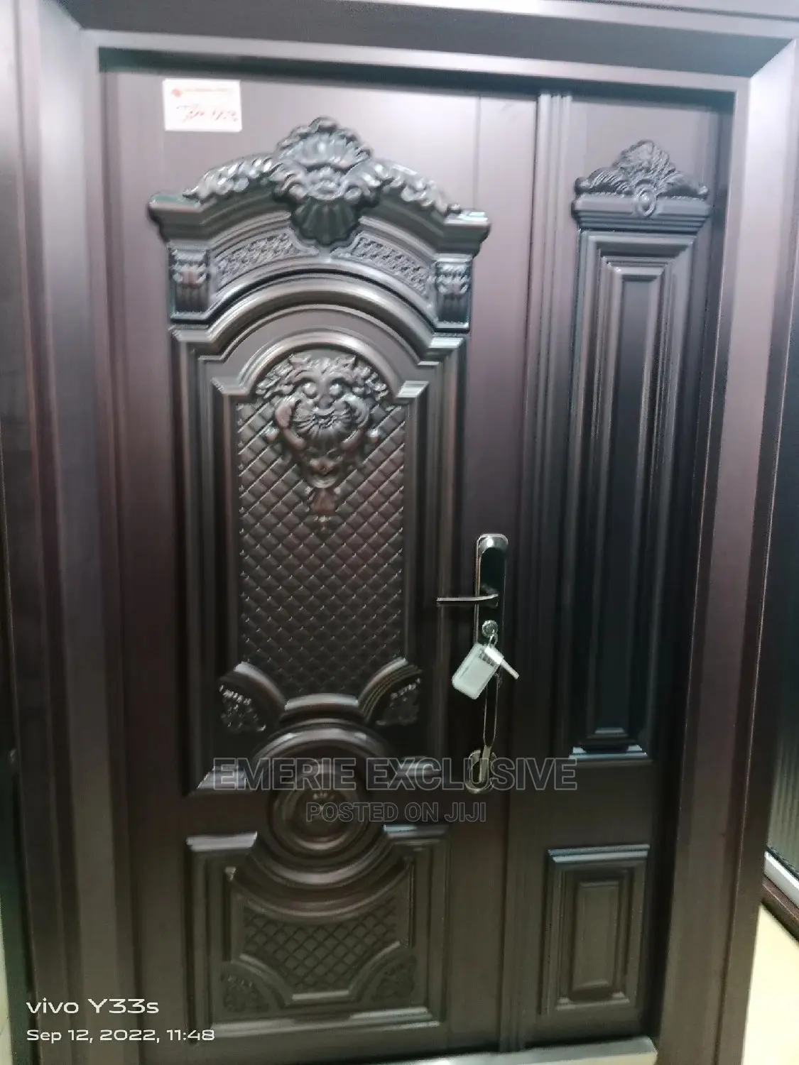 4ft:9 Inches Frame Semi Cast Copper Entrance Security Doors