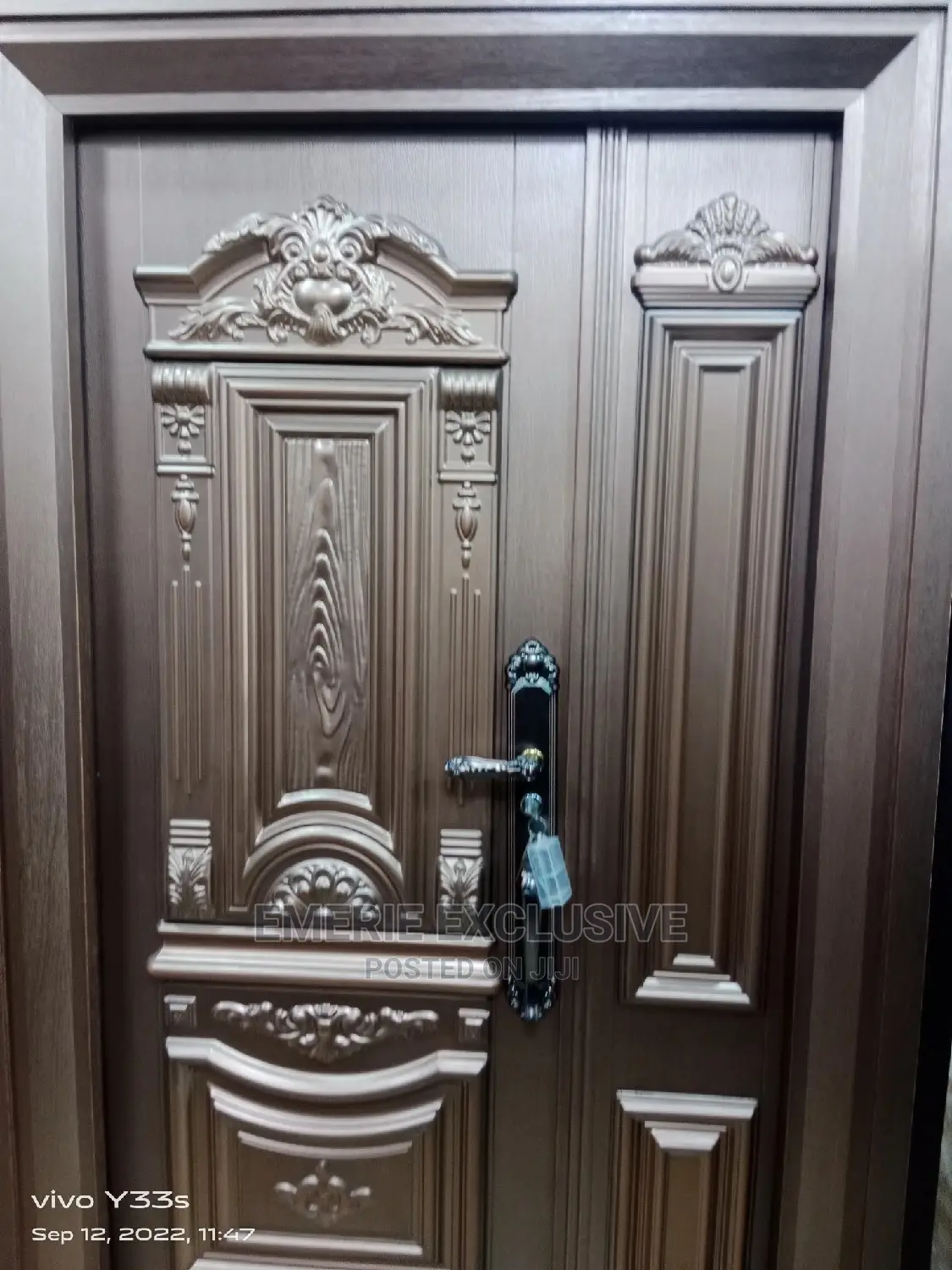 4ft:9 Inches Frame Semi Cast Copper Entrance Security Doors