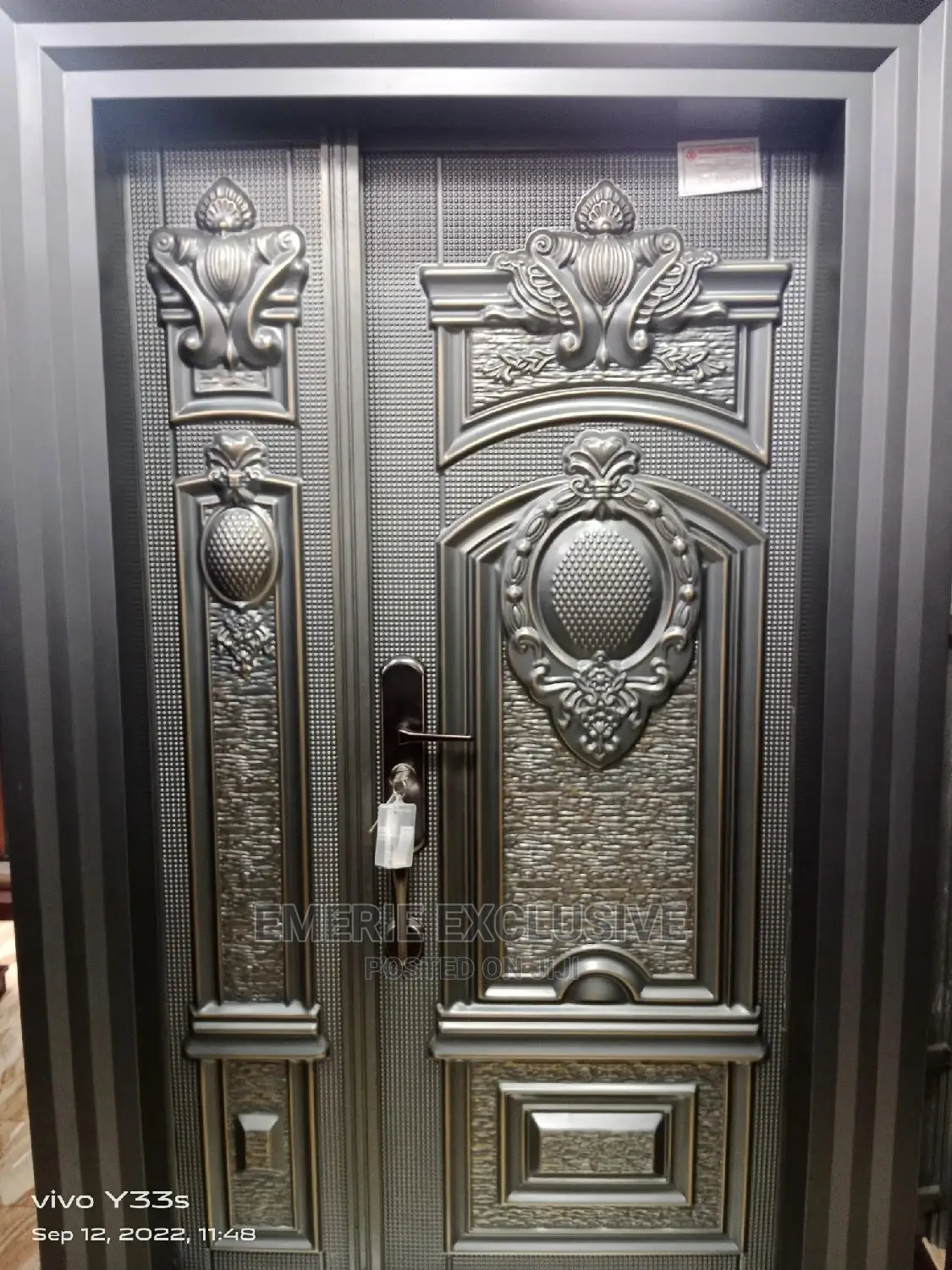 4ft:9 Inches Frame Semi Cast Copper Entrance Security Doors