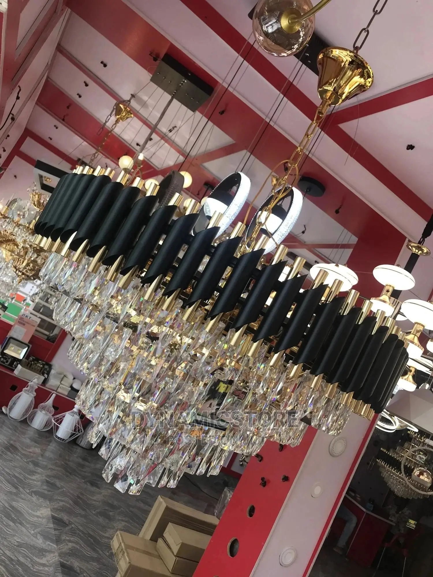 Black Crystal Chandelier