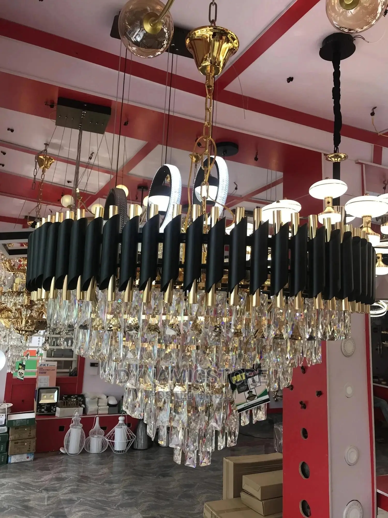 Black Crystal Chandelier