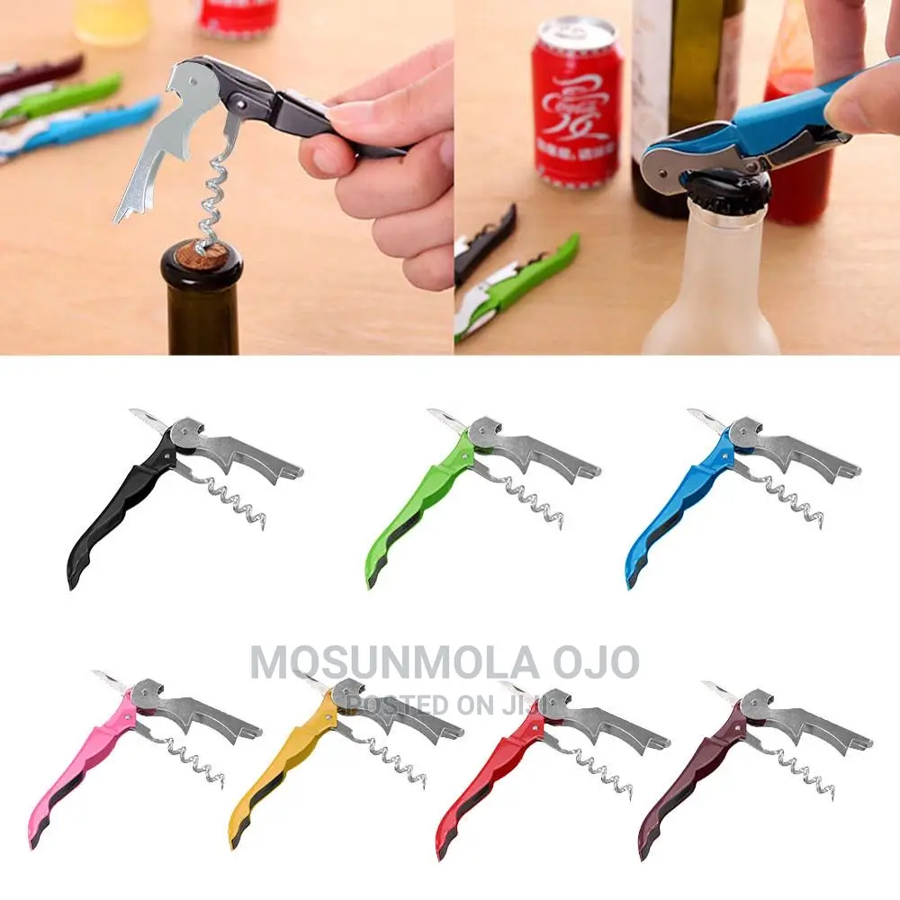 Stainless Steel Cork Screw Multifunction Wine Cap Opener