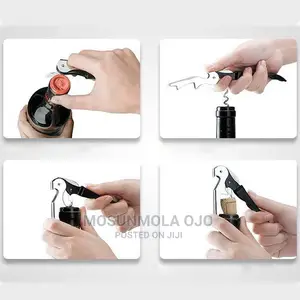Stainless Steel Cork Screw Multifunction Wine Cap Opener