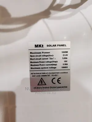 100w 18v MKT Solar Panels