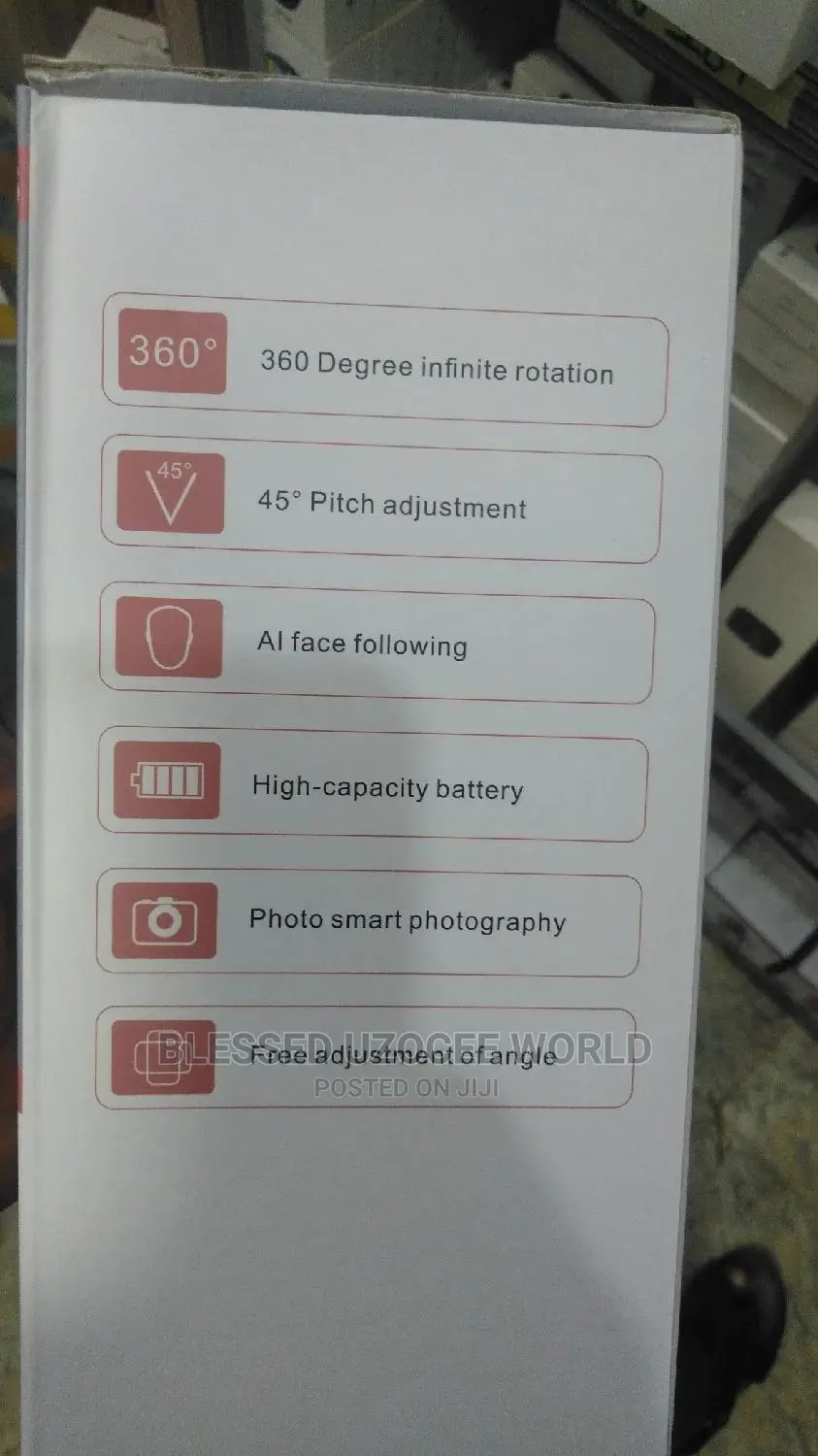 Intelligent 360°Auto Camera Tracking Phone Holder Recharge