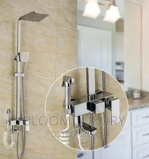 Chrome Shower With Bum Wash