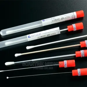 Sterile Viscose Head Wooden Stick Transport Swab for Clinic