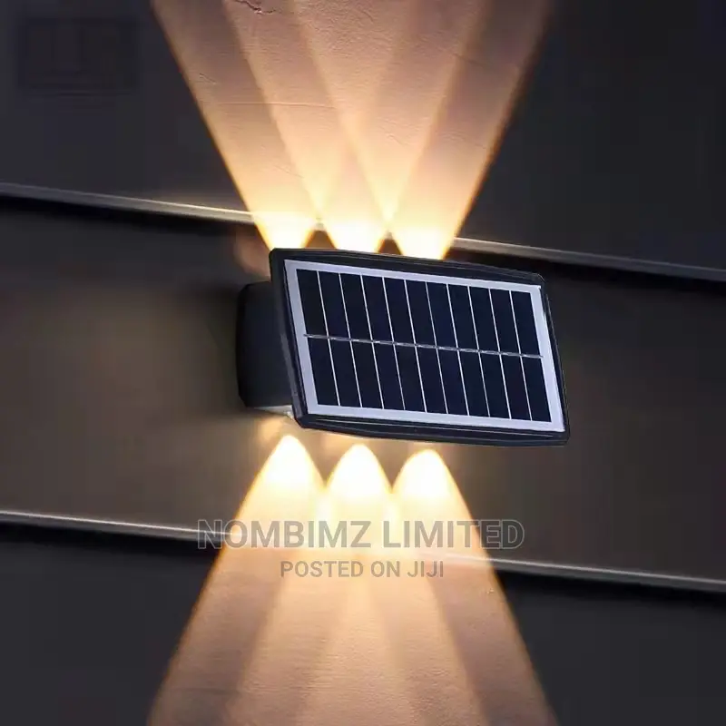 Unique Up Down 6 Lights Outdoor LED SOLAR Wall Light
