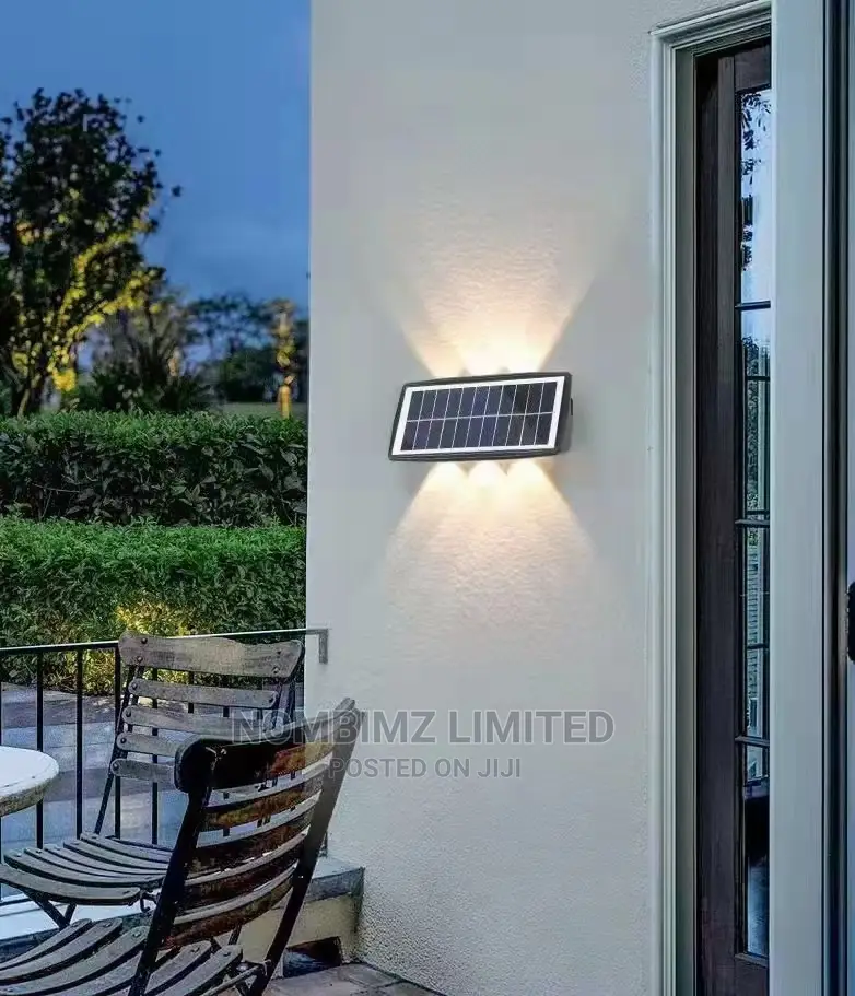 Unique Up Down 6 Lights Outdoor LED SOLAR Wall Light