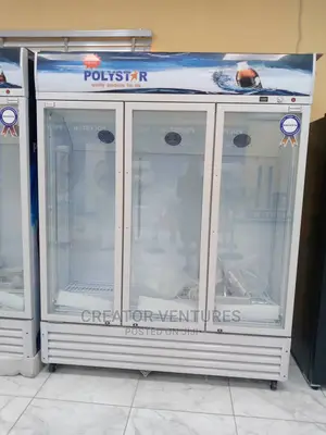 Display Refrigerator Show Glass Polystar,3 Doors,Fast Chill
