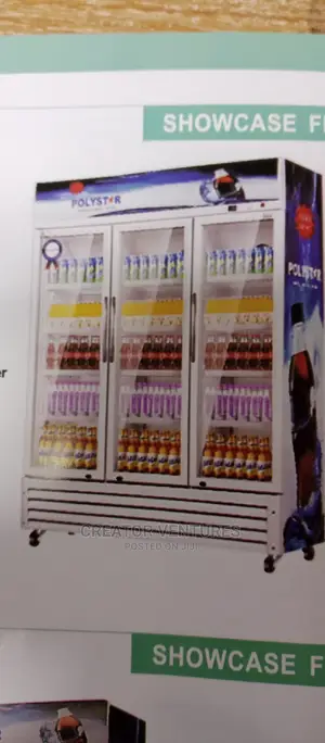 Display Refrigerator Show Glass Polystar,3 Doors,Fast Chill
