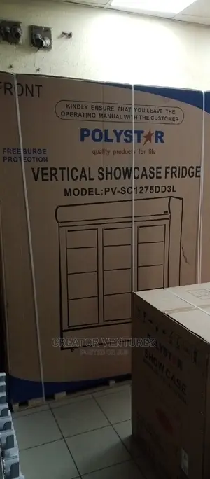 Display Refrigerator Show Glass Polystar,3 Doors,Fast Chill