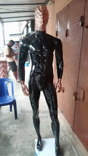 Huge Male Fibre Black N Rose Gold Male Display Mannequin
