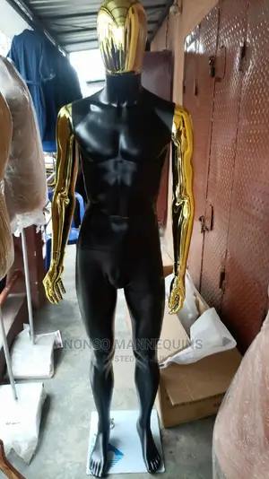 Ehm Male Gold And Matt Black.Male Display Mannequin