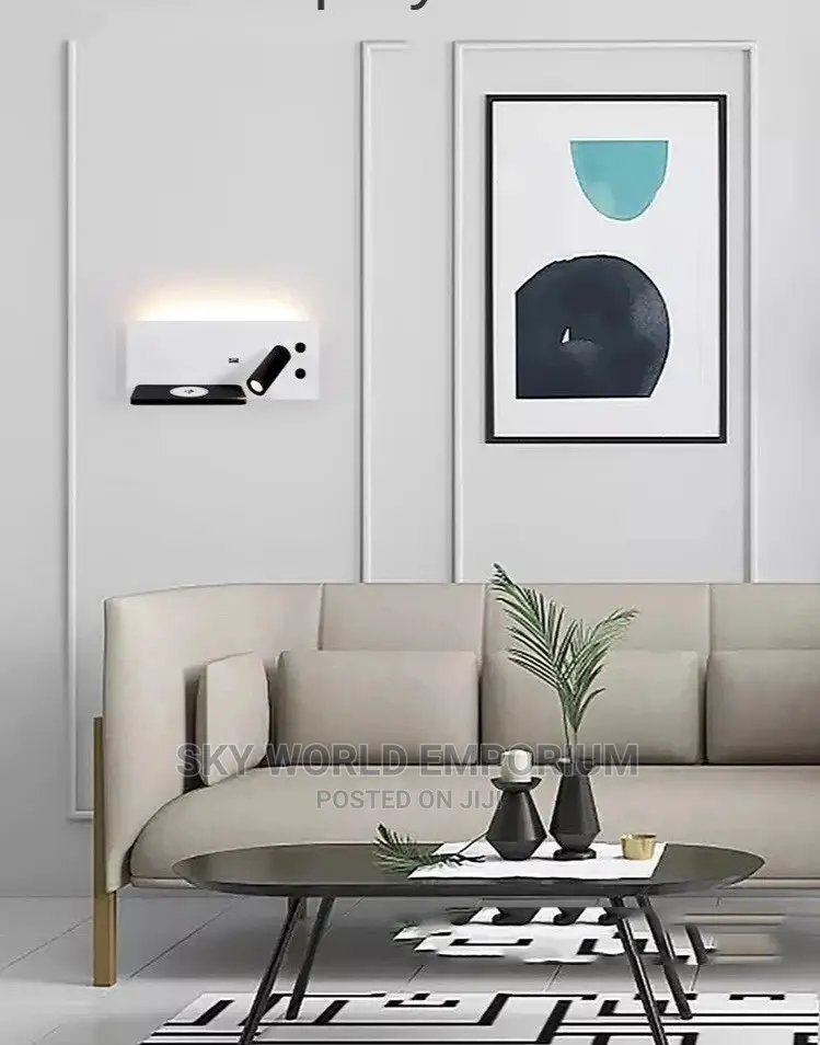 Wireless Charging Wall Bedside Lights