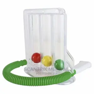 Portable 3 Ball Spirometer for Breathing Exercise